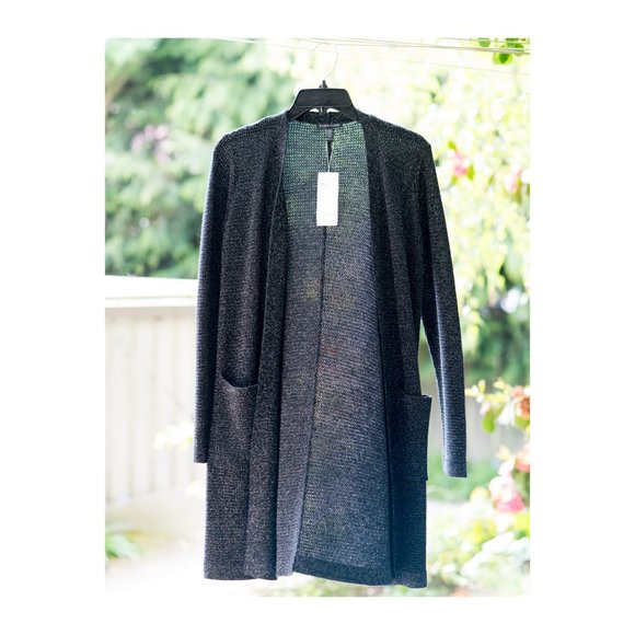 Eileen Fisher Merino Wool Sparkle Cardigan